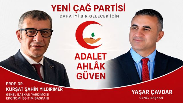 Yeni Çağ Partisi’nde Prof. Dr. Kürşat Şahin YILDIRIMER Dönemi Başladı