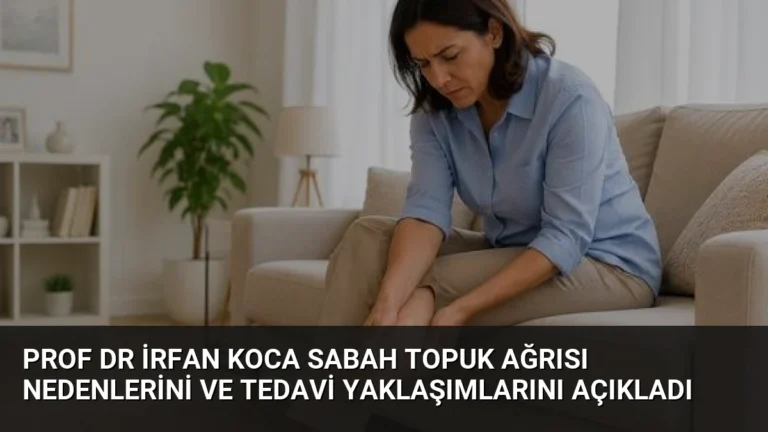Prof Dr İrfan Koca Sabah Topuk Ağrısı Nedenlerini ve Tedavi Yaklaşımlarını Açıkladı