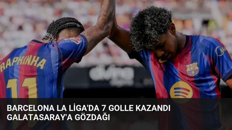 Barcelona La Liga’da 7 golle kazandı Galatasaray’a gözdağı