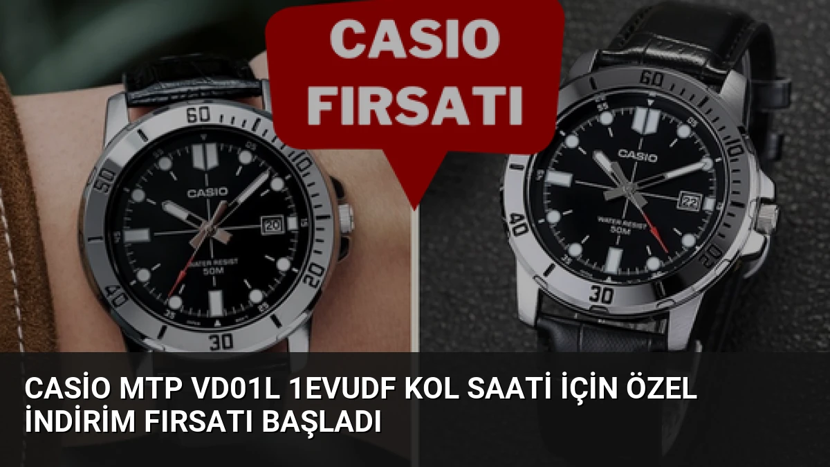 Casio MTP VD01L 1EVUDF Kol Saati İçin Özel İndirim Fırsatı Başladı