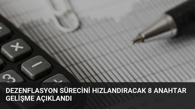 Dezenflasyon Sürecini Hızlandıracak 8 Anahtar Gelişme Açıklandı