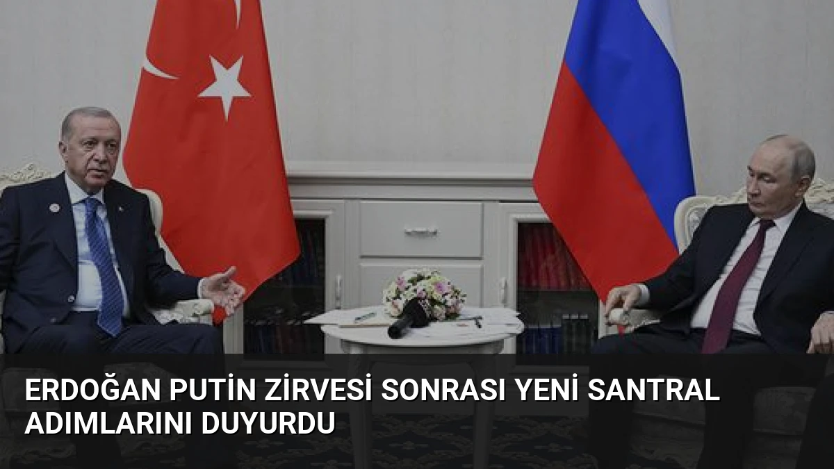 Erdoğan Putin Zirvesi Sonrası Yeni Santral Adımlarını Duyurdu