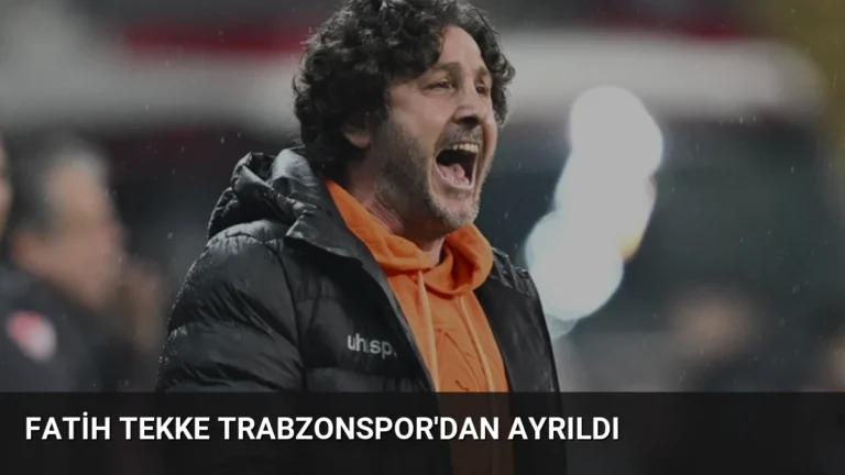 Fatih Tekke Trabzonspor’dan Ayrıldı