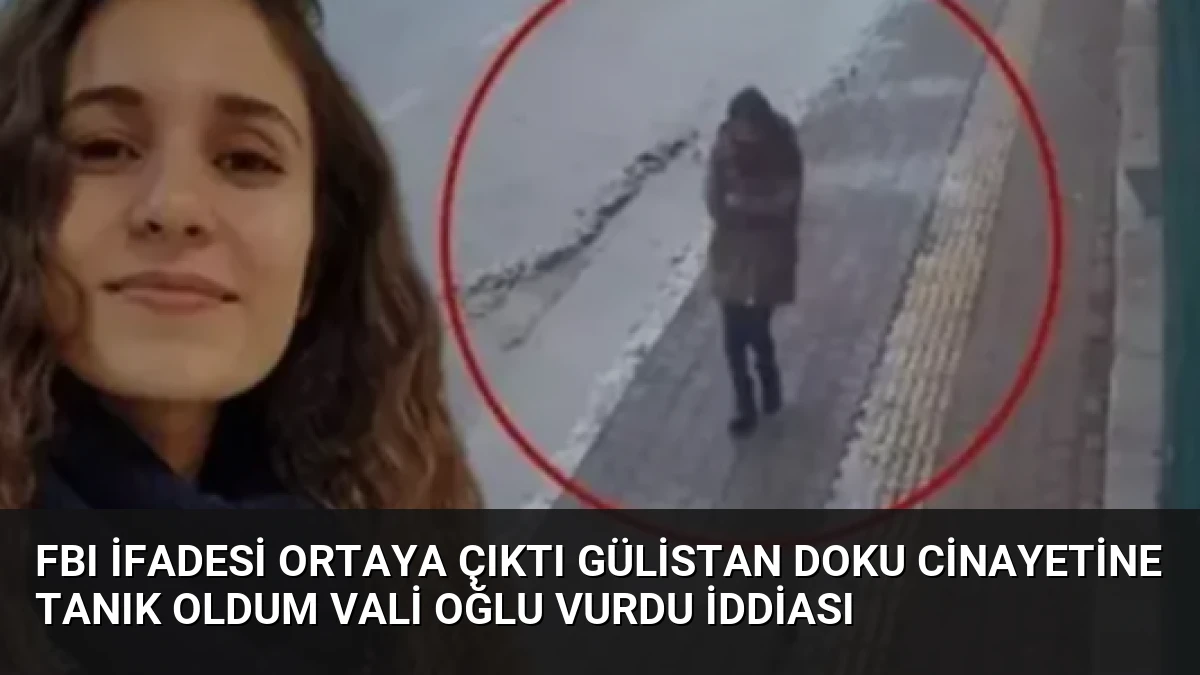 FBI İfadesi Ortaya Çıktı Gülistan Doku Cinayetine Tanık Oldum Vali Oğlu Vurdu İddiası