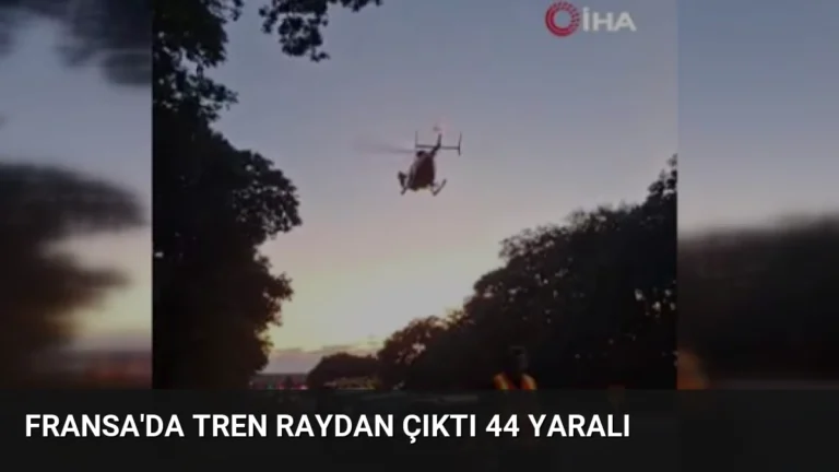 Fransa’da Tren Raydan Çıktı 44 Yaralı