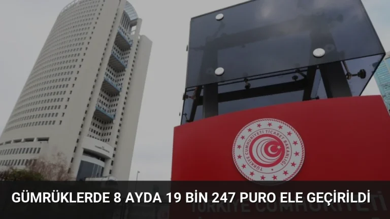 Gümrüklerde 8 Ayda 19 Bin 247 Puro Ele Geçirildi