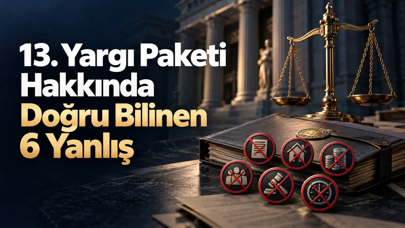 13. Yargı Paketi Hakkında Doğru Bilinen 6 Yanlış
