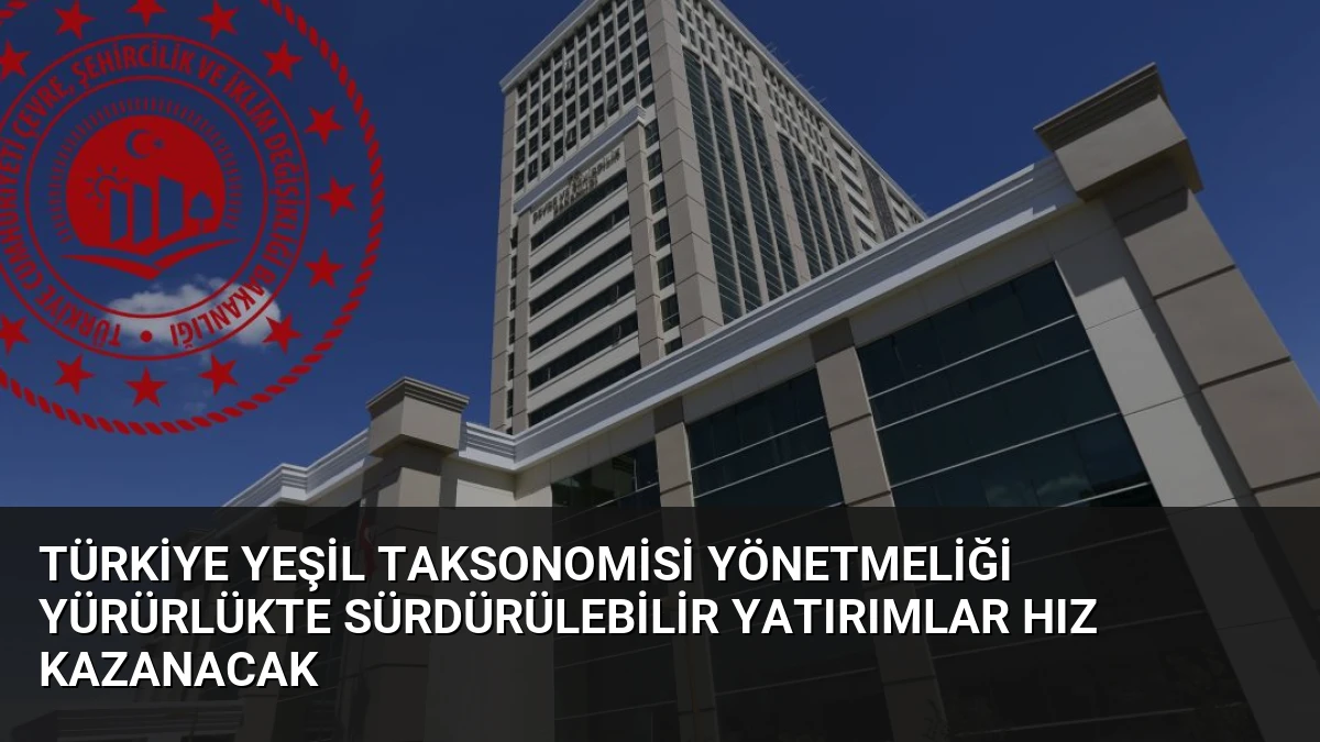 Türkiye Yeşil Taksonomisi Yönetmeliği Yürürlükte Sürdürülebilir Yatırımlar Hız Kazanacak