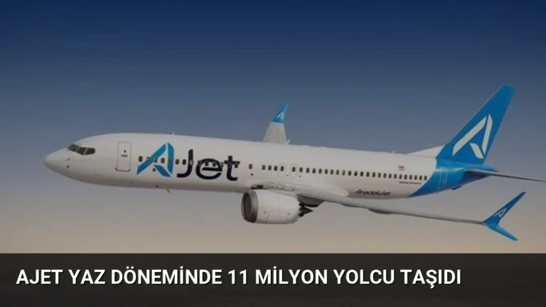 AJet Yaz Döneminde 11 Milyon Yolcu Taşıdı