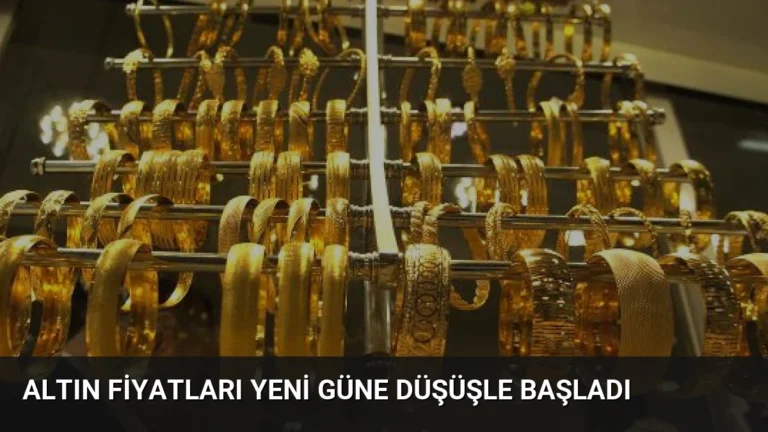 Altın Fiyatları Yeni Güne Düşüşle Başladı