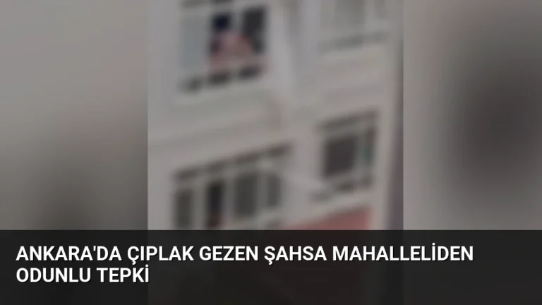 Ankara’da Çıplak Gezen Şahsa Mahalleliden Odunlu Tepki