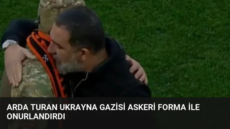Arda Turan Ukrayna Gazisi Askeri Forma İle Onurlandırdı