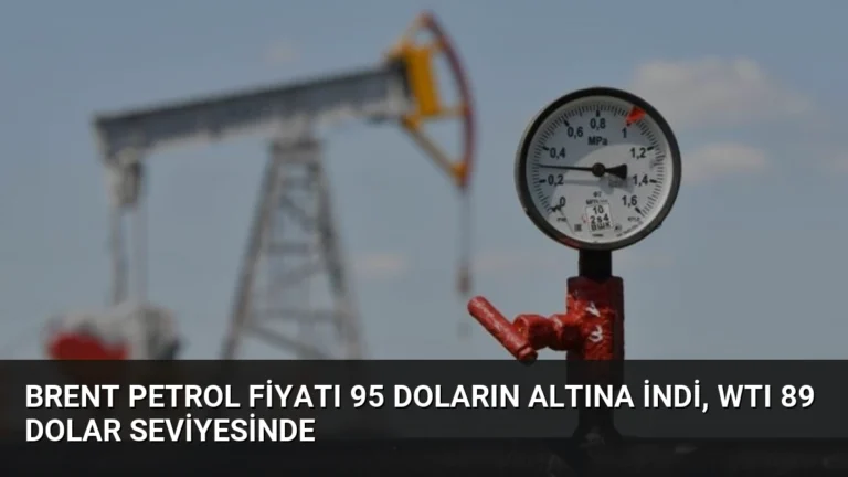 Brent Petrol Fiyatı 95 Doların Altına İndi, WTI 89 Dolar Seviyesinde