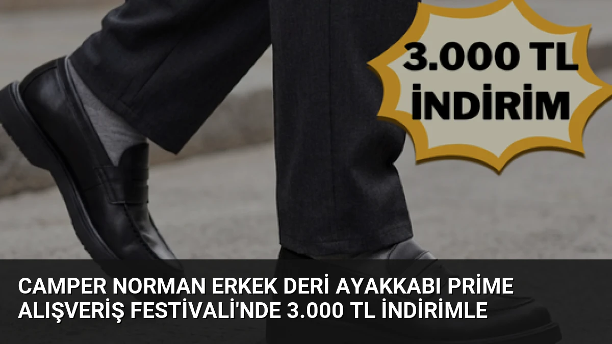 Camper Norman Erkek Deri Ayakkabı Prime Alışveriş Festivali’nde 3.000 TL İndirimle