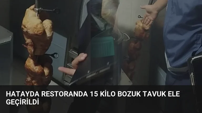 Hatayda Restoranda 15 Kilo Bozuk Tavuk Ele Geçirildi