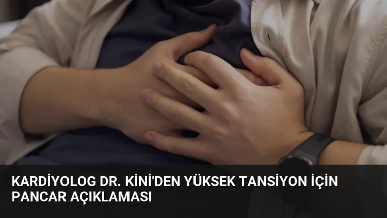 Kardiyolog Dr. Kini’den Yüksek Tansiyon İçin Pancar Açıklaması