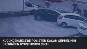 Küçükçekmece’de Polisten Kaçan Şüphelinin Üzerinden Uyuşturucu Çıktı