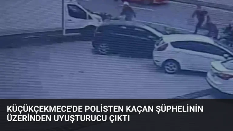 Küçükçekmece’de Polisten Kaçan Şüphelinin Üzerinden Uyuşturucu Çıktı
