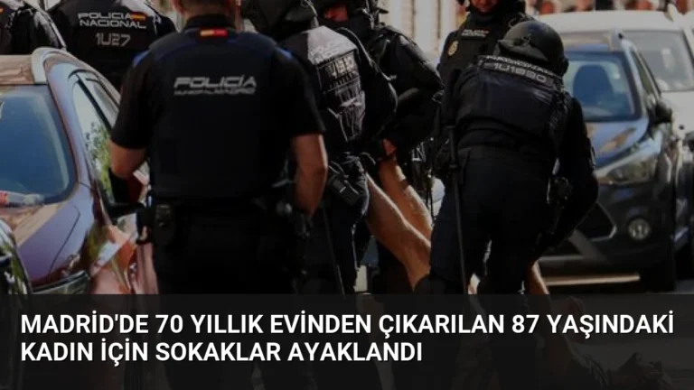 Madrid’de 70 Yıllık Evinden Çıkarılan 87 Yaşındaki Kadın İçin Sokaklar Ayaklandı