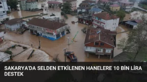 Sakarya’da Selden Etkilenen Hanelere 10 Bin Lira Destek