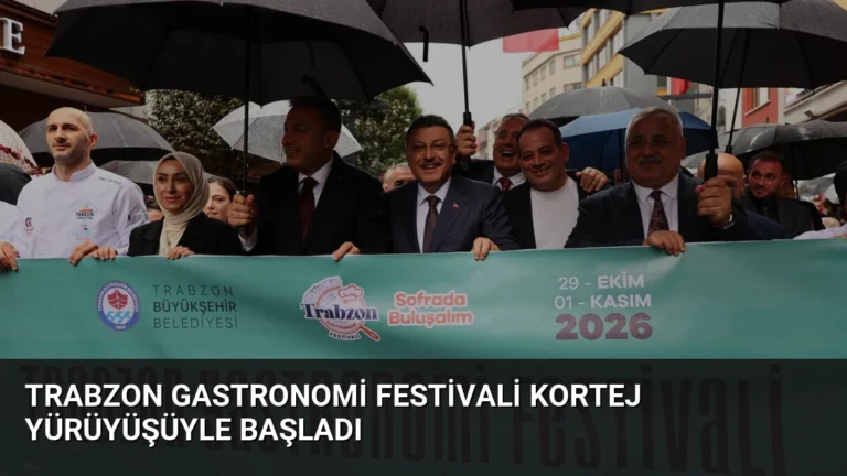 Trabzon Gastronomi Festivali Kortej Yürüyüşüyle Başladı