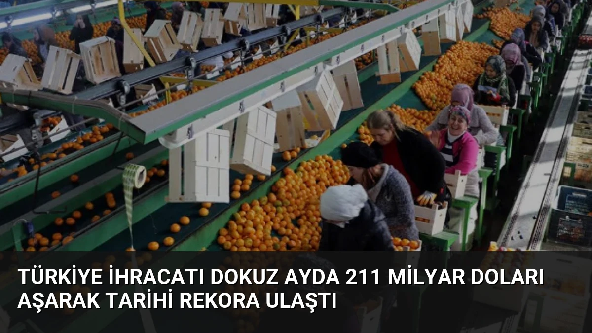 Türkiye İhracatı Dokuz Ayda 211 Milyar Doları Aşarak Tarihi Rekora Ulaştı