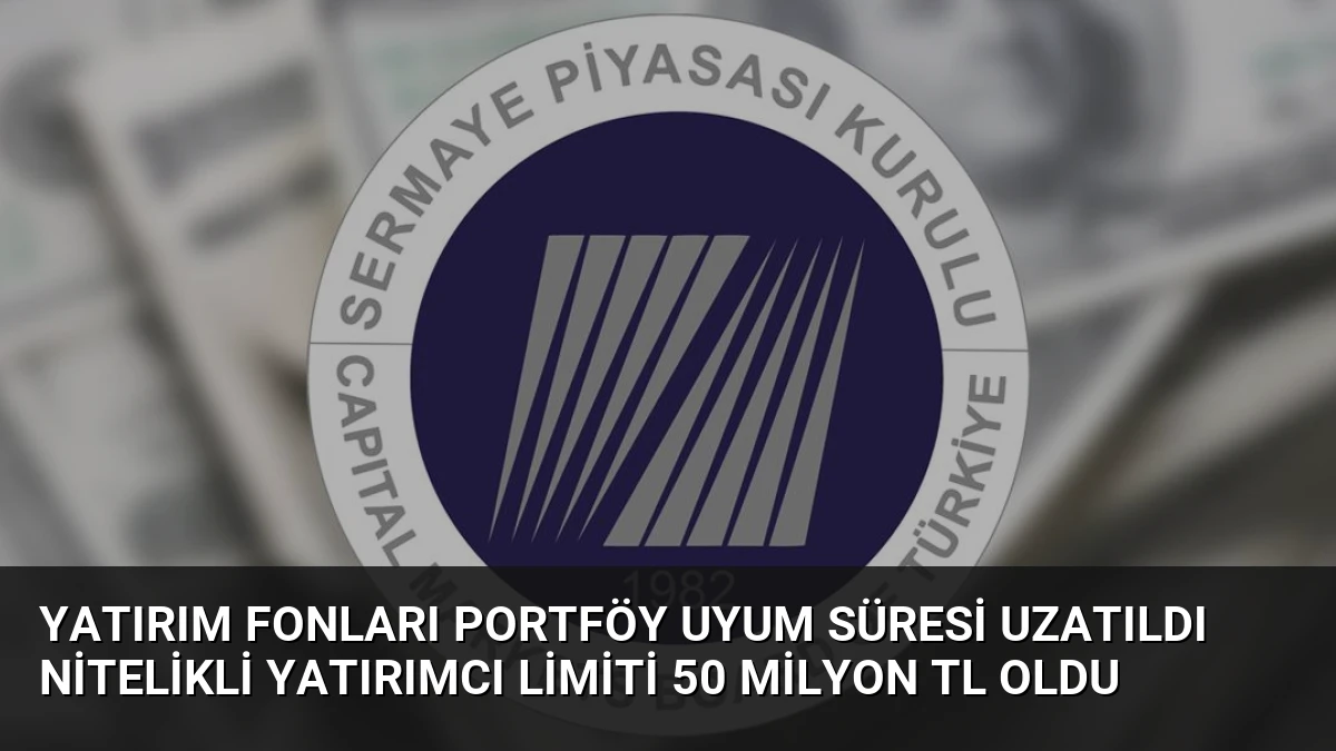 Yatırım Fonları Portföy Uyum Süresi Uzatıldı Nitelikli Yatırımcı Limiti 50 Milyon TL Oldu